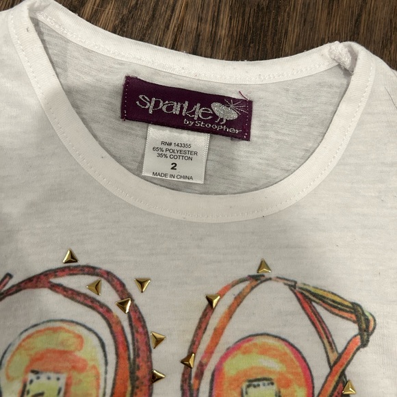 Boutique designer shoe design tank top size 2T - Picture 2 of 2